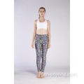 Leggings da yoga stampati elastici da donna